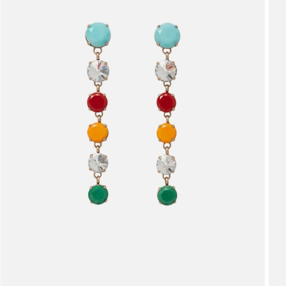 Roxanne Assoulin Pastiche long drop earrings new in bag